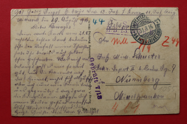 Postcard PC 1916 Woel WWI France